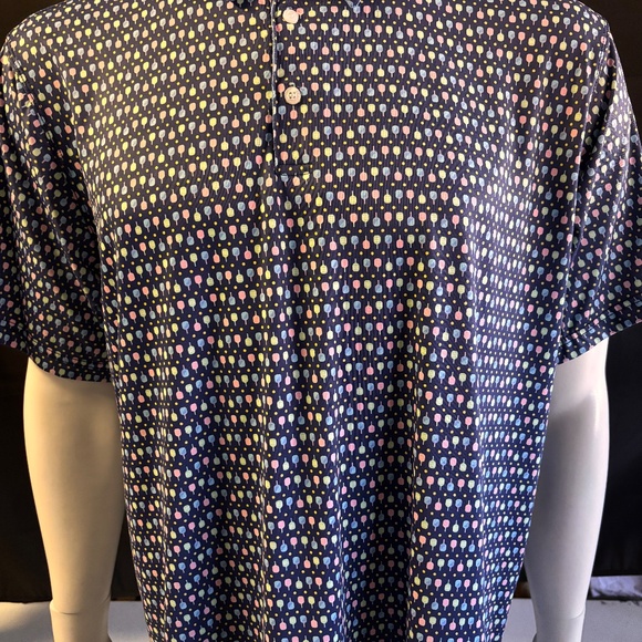 Awesome mens XXL Chaltalk Sports golf polo with Pickleball pattern - Picture 2 of 6